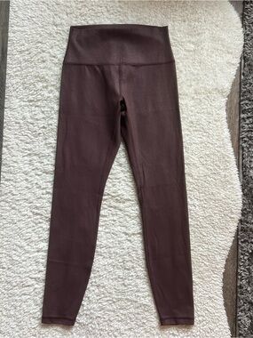 CRZ Yoga Butterluxe Foil Leggings 25” Mauve Brown (M)